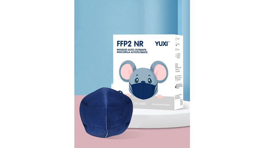YUXI ® Filtering Half Mask FFP2 Blau Größe S
