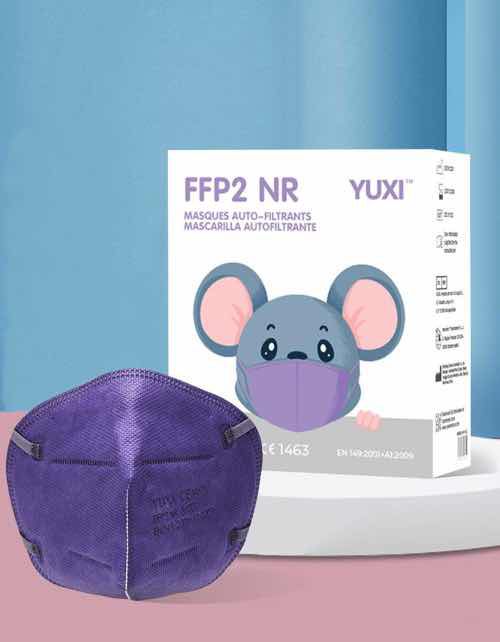 YUXI ® Filtering Half Mask FFP2 Lila Größe S
